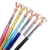 Pluma de Firma de Cristal Creativo con Grava de Amatista, Cristal Blanco, Citrino, Cristal Rosa y Diamante, Pequeño Regalo, Regalo de Inauguración