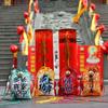 Amuleto de Oración por la Paz del Lugar Escénico del Templo, Bolsa de la Suerte, Saquito, Bolsa Vacía, Colgante de Saquito, Bolsa de Regalo, Amuleto
