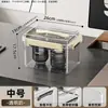 Caja de Almacenamiento Transparente Gruesa de Acrílico Sellada a Prueba de Polvo para Cámara Caja de Almacenamiento Lente Digital Portátil a Prueba de Humedad