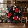 Amazon Transfronteiriça Novo Produto Colheita de Outono Guirlanda de Halloween Pendurar na Porta Folha de Bordo Artificial Abóbora Hortênsia Decoração de Parede para Casa