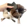Faixa de Cabelo de Veludo Peludo Outono e Inverno Coreana Estilo Preguiçoso Elegante Laço Coelho Elástico de Rabo de Cavalo Acessórios de Cabelo Elásticos