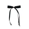 Pasador de Cinta Multicolor de Poliéster-Algodón de 2.5 cm con Moño, Pinza de Pato Doble Cinta Elegante, Dulce, Lindo y Elegante