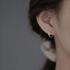 Brincos Estrela de Quatro Pontas Minimalistas Japoneses Estilo Coreano para Mulheres, Novos Brincos de Tarraxa Tendência 2026, Design de Nicho, Acessórios de Orelha de Luxo Leve para o Verão