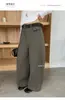 T-PLATAFORMA Estilo Old Money Atuendo Sofisticado Otoño Temprano 2026 Corte Holgado Casual Pantalones de Pierna Ancha 26022
