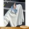 Sudadera con capucha de colorblock y cuello alto con media cremallera para hombre, estilo americano limpio, para primavera, pareja, suelta, nueva