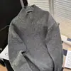 Suéter Gola Alta Reversível Macio com Textura e Botões Simples 2025 para Homens e Mulheres, Blusa de Tricô, Tendência para o Inverno
