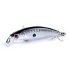 Cebo Luya suspendido en agua, cebo Mino, cebo biónico de 6,7 cm/5 G, cebo duro Minnow con boca de caballo y tira blanca, cebo falso