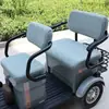 Funda de asiento para triciclo eléctrico de ocio convertible, funda de asiento para autobús pequeño para triciclo eléctrico de movilidad para personas mayores, cojín de asiento de cobertura completa