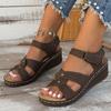 Sandalias Romanas de Punta Abierta para Mujer Primavera 2026 Nuevas Sandalias Casuales Zapatos de Mujer Amazon Sandalias de Cuña para Mujer
