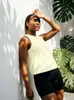 Top de Secado Rápido Fresco con Hermoso Diseño en la Espalda, Ropa de Gimnasio, Top para Correr al Aire Libre y Yoga, Camiseta de Tirantes para Yoga, Seda de Hielo