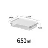 Caja de Almacenamiento para Refrigerador de Grado Alimenticio, Caja Sellada Transparente con Tapa, Caja de Almacenamiento para Carne y Verduras Refrigeradas y Congeladas, Venta al por Mayor