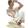 Suéter de duas camadas estilo Chanel para mulheres, outono e inverno, slim fit, macio e aconchegante, gola alta discreta, top básico