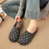 Zapatos cerrados de estilo Birkenstock con suela gruesa de lunares para mujer, Otoño 2026, para usar por fuera, de un solo paso, versátiles, no cansan los pies, tipo mula