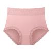 Ropa interior de algodón puro de cintura alta para mujer, talla grande, control de abdomen, levantamiento de glúteos, entrepierna transpirable, bragas de encaje para mujer, venta al por mayor, estilo japonés
