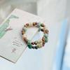 Pulsera de Cerámica Jingdezhen, Nuevo Estilo que No se Desvanece, Pulsera de Perlas Estilo Antiguo para Estudiantes Mujeres, Pulsera de Cerámica Fresca y Moderna