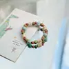 Mercancía de puesto estilo Año Nuevo Pulseras de Cerámica Jingdezhen Joyería de Alto Nivel Estilo Chino Nuevo Al Por Mayor