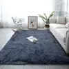 Alfombra Popular de Estilo Escandinavo para Sala de Estar, Alfombrilla para Mesa de Café en Casa, Alfombra de Piso de Pelo Largo para Dormitorio, Manta de Cama Linda Completa