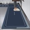 Tapete de cozinha de lama de diatomáceas macio absorvente de óleo bom para cuidar resistente a manchas domésticas absorvente macio tapete esfoliante tapete longo atacado