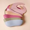 Baberos Populares para Niños, Opcionales Multicolor, Impermeables y Fáciles de Lavar, Bolsillos para Saliva de Bebé, Bolsillos para Arroz, Bolsillos de Silicona para Arroz de Bebé