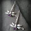 Aretes de Gancho Largo de Libélula de Moda Personalizados Joyería Creativa Insectos Voladores Aretes de Diamantes Accesorios para Mujer