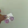 Novos Brincos Coreanos Rosto Sorridente Fantasia Primavera e Verão Fofos Brincos Redondos Novos Brincos