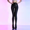 Leggings Moldeadores Sedosos Brillantes para Mujer, Aceite de Caballo 80D Alta Densidad 1190 Agujas Medias de Seda Sexy Sin Costuras de Cintura Alta
