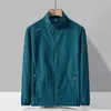 Versátil Ropa Nueva de Verano 2025 con Protección Solar, Ropa Ligera y Transpirable tipo Piel Exterior, Camisa con Protección Solar, Color Sólido Talla Grande Cuello Alto