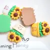 Acessórios de Resina Atacado Acessórios DIY Materiais Artesanais Flor de Sapato Adesivos de Copo d'Água Cola Cremosa Acessórios de Cabelo Patch Girassol
