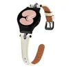 Aplicável para Samsung watch4/5 Pulseira de Couro com Strass em T Perfeito, Embutido, Afinando a Cintura, Pulseira de Couro para Smartwatch