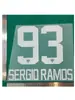 2025 Monterey White Talla Adulto A+ 93 # Sergio Ramos Número de Jersey Letra Número de Transferencia Térmica Caliente