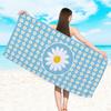 Toalla de playa de rizo estampado de doble cara para comercio exterior, microfibra transfronteriza para adultos, toalla de baño para natación, venta al por mayor, secado rápido, terciopelo de doble cara