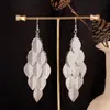 Pendientes largos retro estilo barroco indio de sauce para mujer, huecos, de amor, con borlas multicapa, venta al por mayor