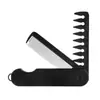 Peine plegable multifuncional para hombre para crear peinados voluminosos, estilizar y fijar cabello texturizado, peine de dientes anchos para crear un look engominado