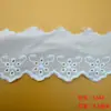 1-5cm Encaje Bordado de Algodón Encaje Calado Bordado de Encaje Seda de Leche Perforado Accesorios para Ropa Fábrica de Origen en Stock