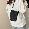 Bolsa de Ombro Cruzada Casual Simples Texturizada Versátil com Padrão de Estrelas Nova Estilosa e Moderna de Inverno 2026