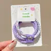 Elásticos de Cabelo Coloridos Infantis 2026 Novo Estilo, Suaves com o Cabelo, Elásticos de Alta Elasticidade para Meninas, Adequados para Rabos de Cavalo Altos