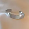 Pulsera Metálica Abierta Brillante Transfronteriza Europea y Americana, Pulsera de Muñeca con Personalidad Moderna y Sencilla, Joyería Versátil de Estilo Retro al por Mayor