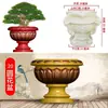 Molde de vaso de flor de cimento redondo estilo europeu espessado para bonsai molde de concreto moldado in loco modelo de plástico molde de coluna romana