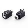Conector de Fone de Ouvido 2,5mm 210 com Manga de Cobre, Plug-in Horizontal de Três Pinos, Cabeça de Metal com Tampa Traseira de Metal, Conector Fêmea para Interface de Carregamento