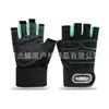 Luvas de Fitness Cruzadas Meio Dedo para Pulso Primavera e Outono Masculinas Anti-desgaste Meio Luvas de Ciclismo Proteções de Pulso Esportes Barra Horizontal Estilo Feminino