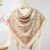 Lenço Quadrado Fino de Seda e Lã para Primavera e Verão o Ano Todo Feminino 200 Xale Étnico Lenço para Ar Condicionado Feminino Customização de Fábrica