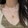 Pepita de Ouro Gelo Picado Cavalo Pequeno de Madeira Moeda Pulseira Popular Pulseira de Luxo Leve de Alta Qualidade para Mulheres Joias com Contas de Olho de Gato Escovado