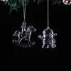 Decorações de Natal Novas Transfronteiriças Altamente Transparentes Cristal de Imitação Papai Noel/Cartão de Boas Festas Acessórios de Decoração de Natal