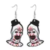 Pendientes de Halloween transfronterizos nuevos, payaso, Halloween, ojos de terror, colgante acrílico, pendientes, Europa y Estados Unidos