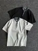 Camiseta Xadrez Patchwork Manga Curta Estilo Americano Falso Duas Peças Direto da Fábrica para Homens e Mulheres Verão Nova Marca Tendência Versátil Solta