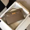 2025 Nueva Generación Kelly Bag Mini Bolso de Cuero Genuino para Mujer Bolso de Mano Versátil de Alta Gama Bolso Pequeño de Hombro Cruzado