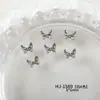 Nuevo Versátil Francés Mariposa Arte de Uñas Accesorios de Pedrería Estilo Coreano Color Sólido Alta Calidad Mariposa Pedrería Material para Uñas Venta al por Mayor