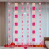 Decoração de quarto de casamento Sala de estar Decoração de cortina de quarto Flor festiva Longa palavra feliz Tridimensional Borboleta Feliz Pingente de corda