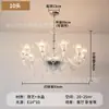 Lustre de Velas Francês Luz Principal da Sala de Estar Cristal Escada Luz da Sala de Jantar 2025 Novo Branco Retro Lâmpadas de Quarto