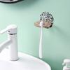 Nuevo Soporte para Cepillo de Dientes sin Taladro para Baño Creativo Soporte de Pared para Pasta de Dientes Poroso Estante de Almacenamiento para Cepillos de Dientes Infantiles